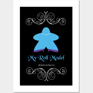 Roll Model, blue, dark Posters and Art